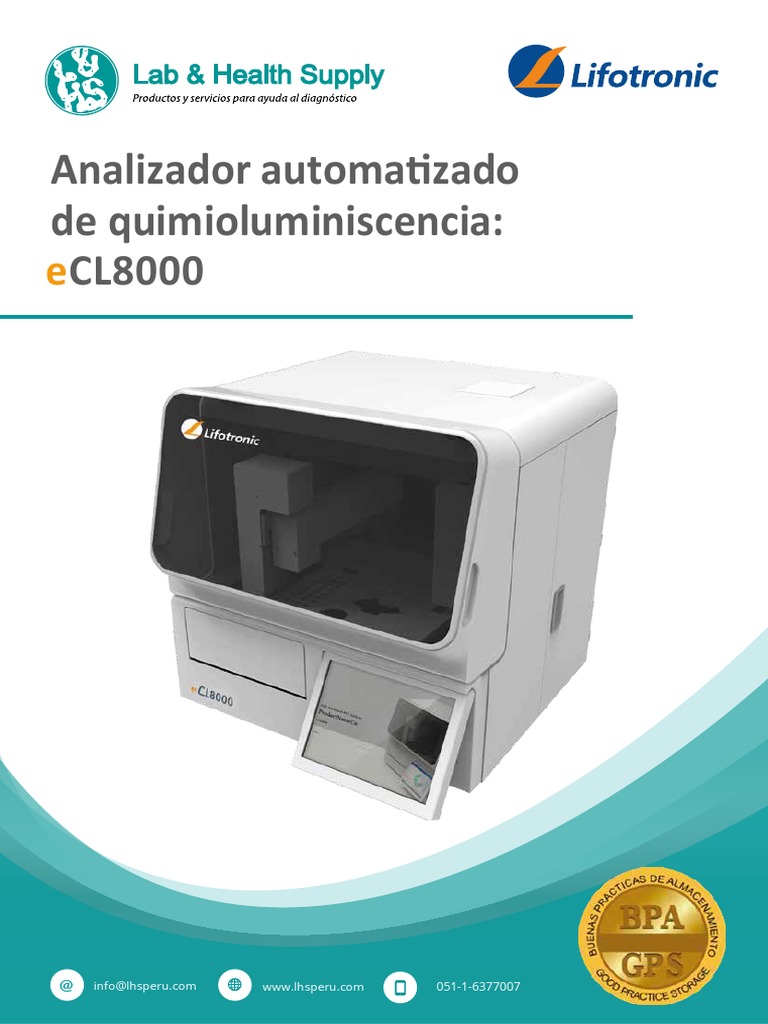 Analizador ECL8000 de Inmunoensayo | PDF | Salud y bienestar | Medicina