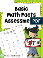 Basic Math Facts Assessments: Growing Grade by Grade