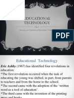 Meaning and Definition of Educational Technology PDF