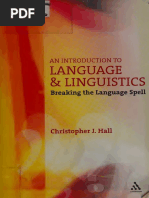 An Introduction To Language and Linguistics - Breaking The ...