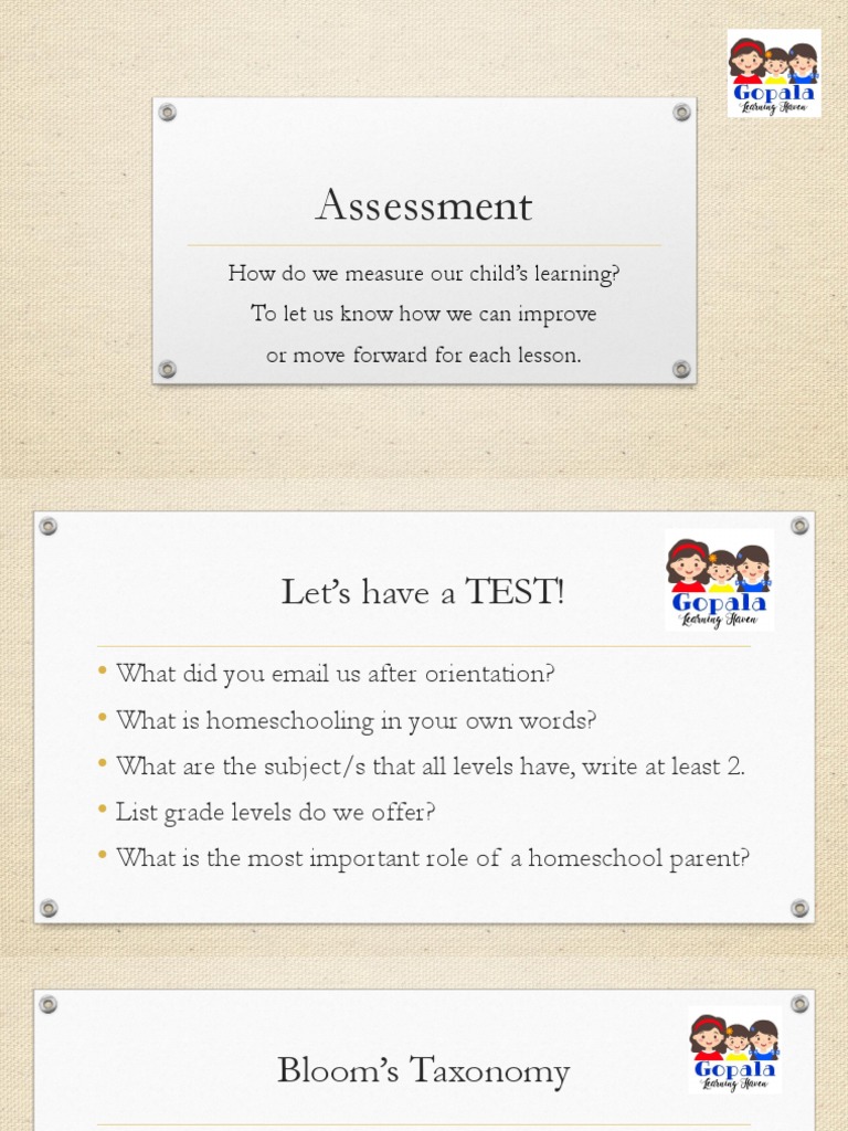 Effective Homeschool Assessment Strategies | PDF | Educational ...
