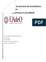 Manufactura perido de la evolucion de los materiales 1800 a la actualidad