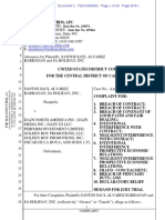 Lawsuit for plaintiff Santos Saúl Álvarez Barragán