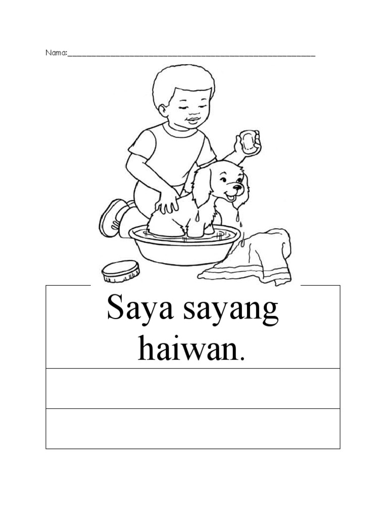 Saya Sayang Haiwan Pdf