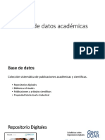 Bases de Datos Académicas