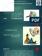 La Observacion - Investigacion Aplicada I - Semana 8 PDF