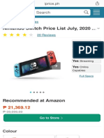 Nintendo Switch Price List July 2020 Philippines