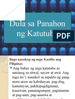 Aralin 2. Dula Sa Panahon NG Katutubo