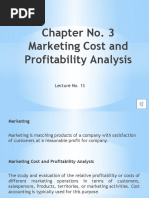 Chapter No. 3 Marketing Cost and Profitability Analysis