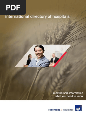 AXA List of International Directory of Hospitals PDF  PDF 