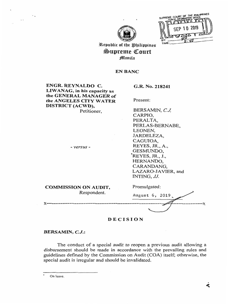 acwd-vs-coa-enbanc-due-process-any-act-of-govt-that-militates