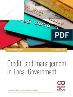 Credit Card Management in Local Government