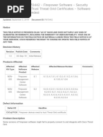 Field Notice: FN - 70442 - Firepower Software - Security Platform Might Not Trust Threat Grid Certificates - Software Upgrade Recommended - Cisco