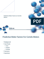 Predictive Meter Factors Coriolis