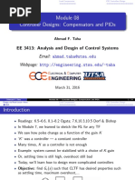 Analysis and Design of Control Systems