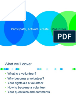 Participate, Activate, Create:: Volunteer