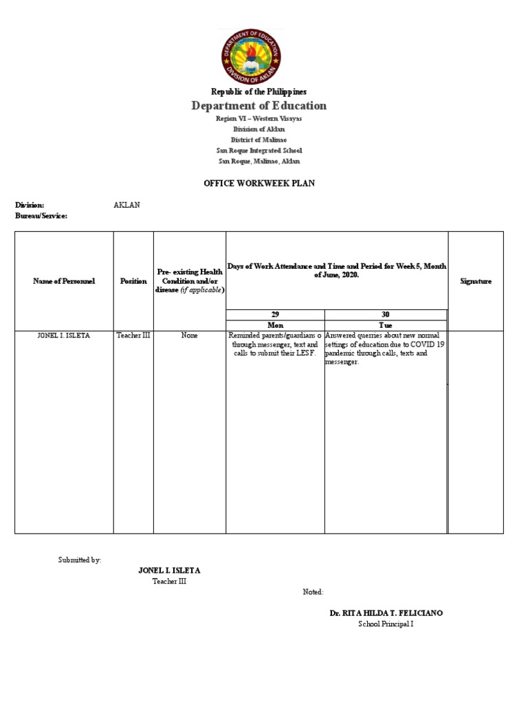 Department of Education: Republic of The Philippines | PDF