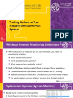 Hta-W05-Tracking Hackers On Your Network With Sysinternals Sysmon PDF