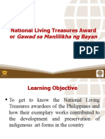 National Living Treasures Award Or: Gawad Sa Manlilikha NG Bayan