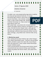 Kamis 27 Agustus 2020 Catatan Cara Merawat Tanaman PDF