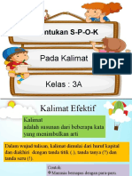 Mengenal Kalimat SPOK