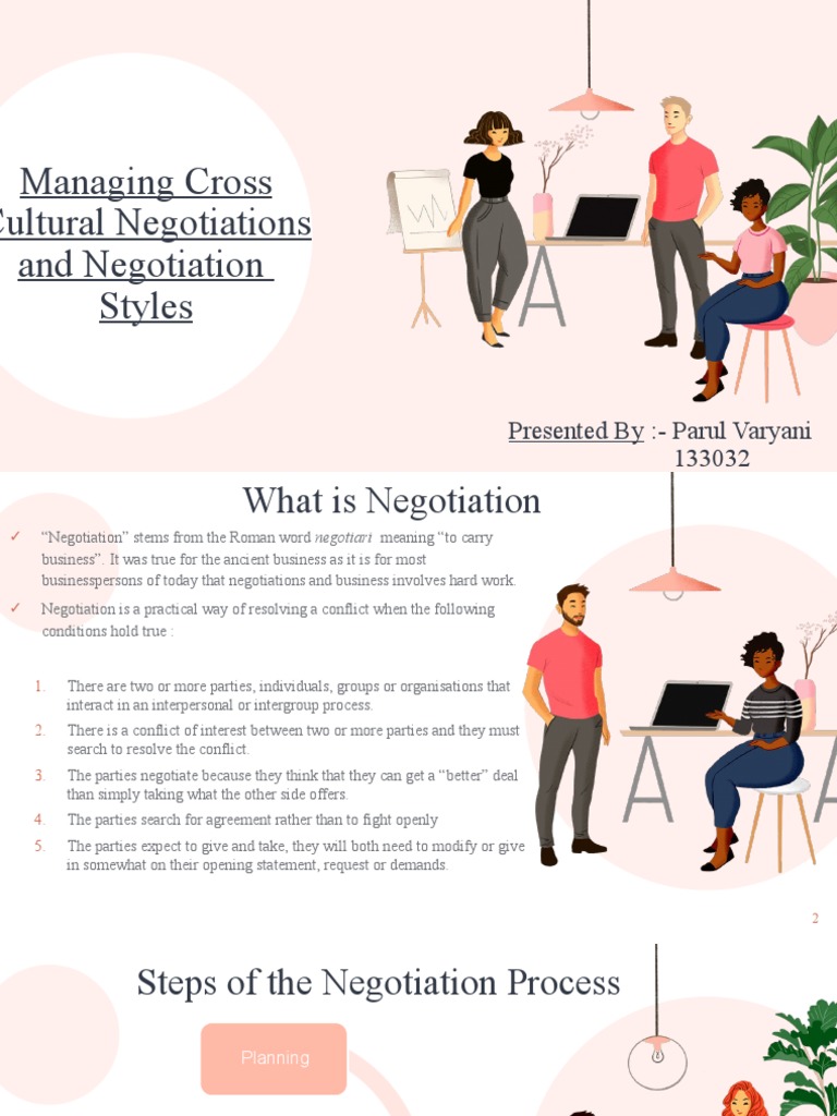 Managing Cross Cultural Negotiations and Negotiation Styles: Presented ...