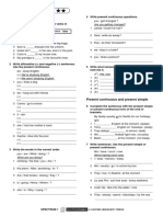 Grammar Unit 5: Present Continuous