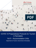 COVID-19 Preparedness Protocols For Tourism in Karnataka Vol II - Accommodation Units