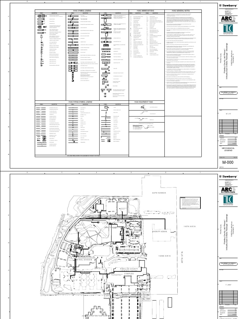 Hvac General Notes Hvac Abbreviations Hvac Symbol Legend PDF Duct