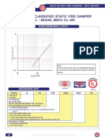 Multi-Blade Ul Classified Static Fire Damper Model BFD (3 HR) / Model Befd (1 HR)