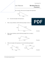 Pythogoras Revision Test PDF