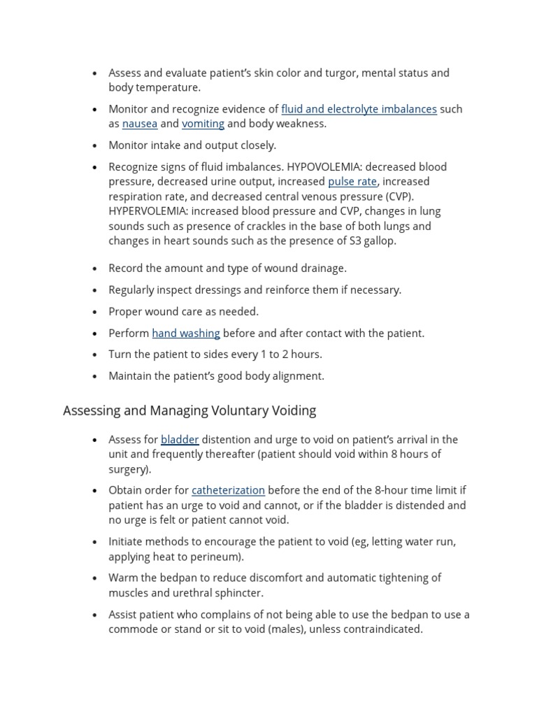 Fluid and Electrolyte Imbalances Nausea Vomiting: Assessing and ...