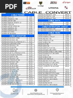 Cable Power Cable Data: Cables & Convertor