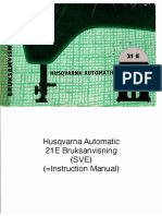 Husqvarna Automatic 21E Bruksanvisning (Instruction Manual)