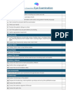 OSCE Checklist Eye Examination 1 PDF