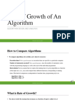 Time Complexity - and - Rate of Growth