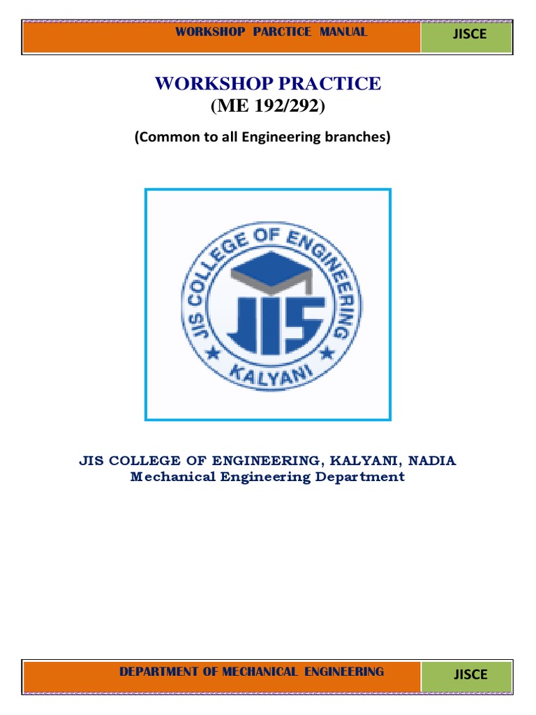 1st Year Engineering Workshop Manual | PDF | Welding | Construction
