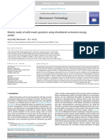 Kinetic Study of Solid Waste Pyrolysis Using Distributed Activation Energy Model PDF
