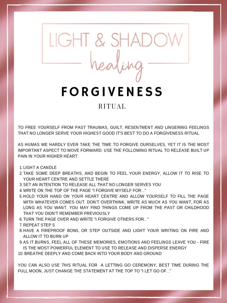 Forgiveness Ritual | PDF
