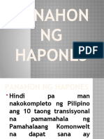 KOMUNIKASYON 6.1 - Panahon NG Hapones