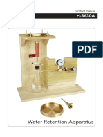 Water Retention Apparatus: Product Manual