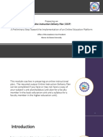 A Module in Preparing An Online Instruction Delivery Plan PDF