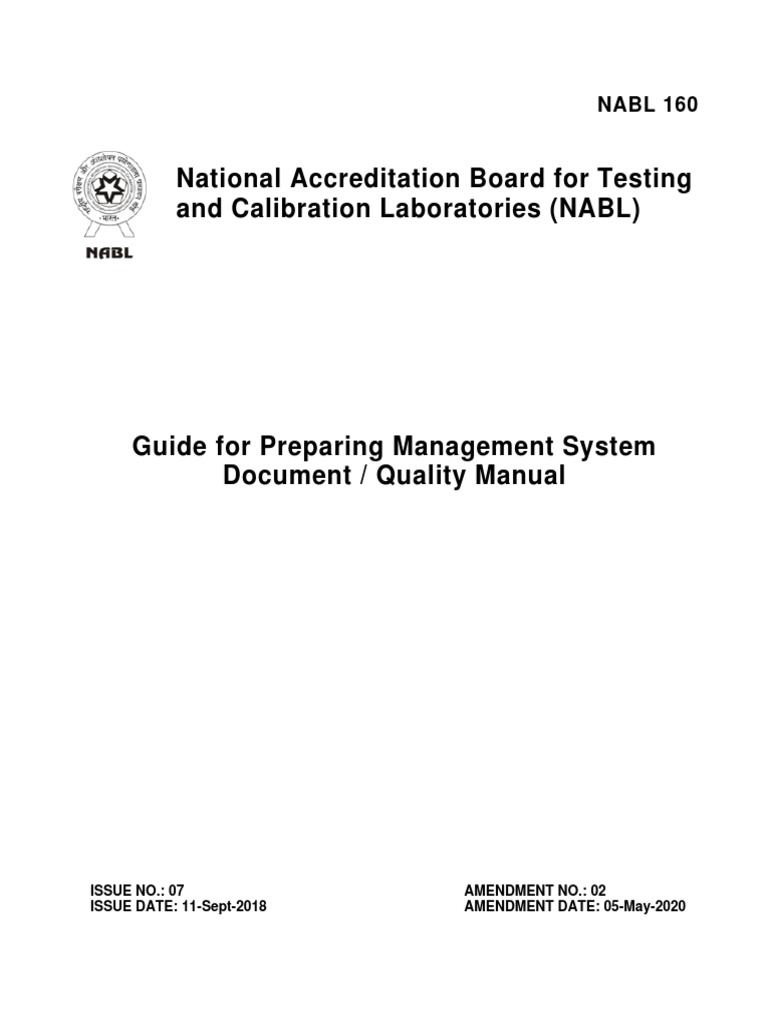 Nabl 160 | PDF | International Organization For Standardization ...