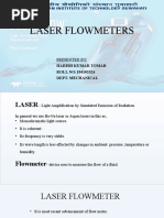 Laser Flowmeters: Presented By: Harish Kumar Tomar