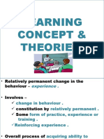 Learning Concept & Theories