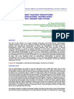 Student Teachers' Perceptions On Educational Technologies' Past, Present and Future