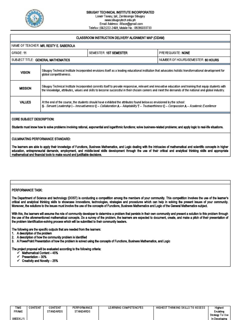 Grade 11 general mathematics cidam download free pdf argument logic