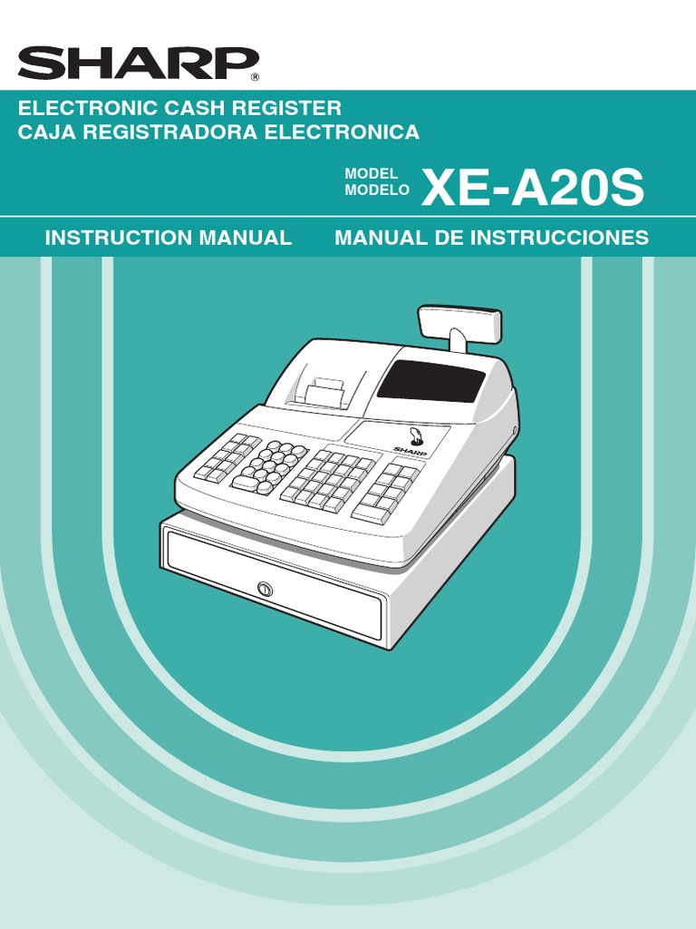 Sharp Xe A20s Manual de Usuario PDF Receipt Printer