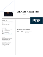Akash Awasthi CV