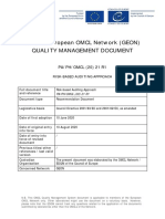 General European OMCL Network (GEON) Quality Management Document